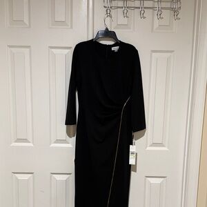 Calvin Klein Black Long Sleeve Dress